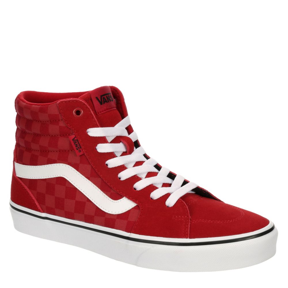 video Mier Ga door Red Vans Mens Filmore High Top Sneaker | Prints | Rack Room Shoes