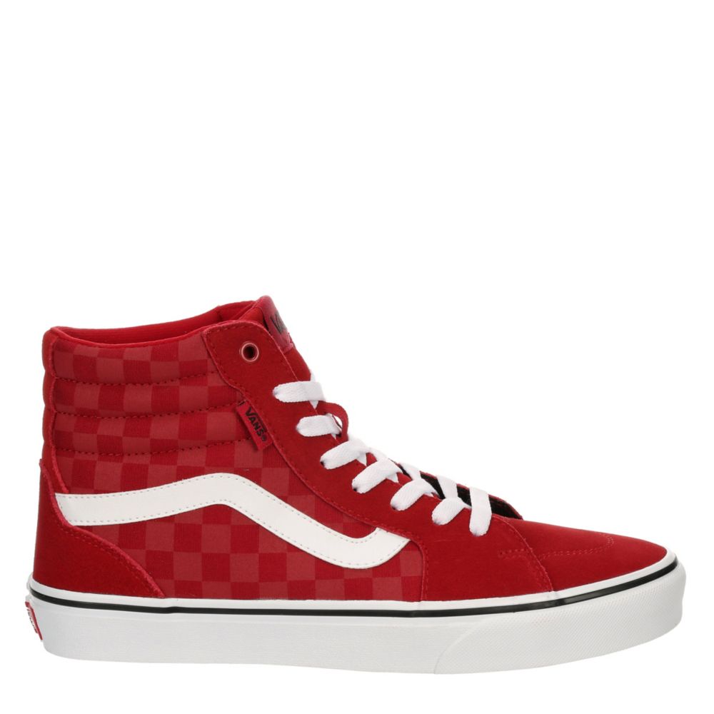 Red Vans Mens Filmore High Top Sneaker | Prints | Rack Room Shoes