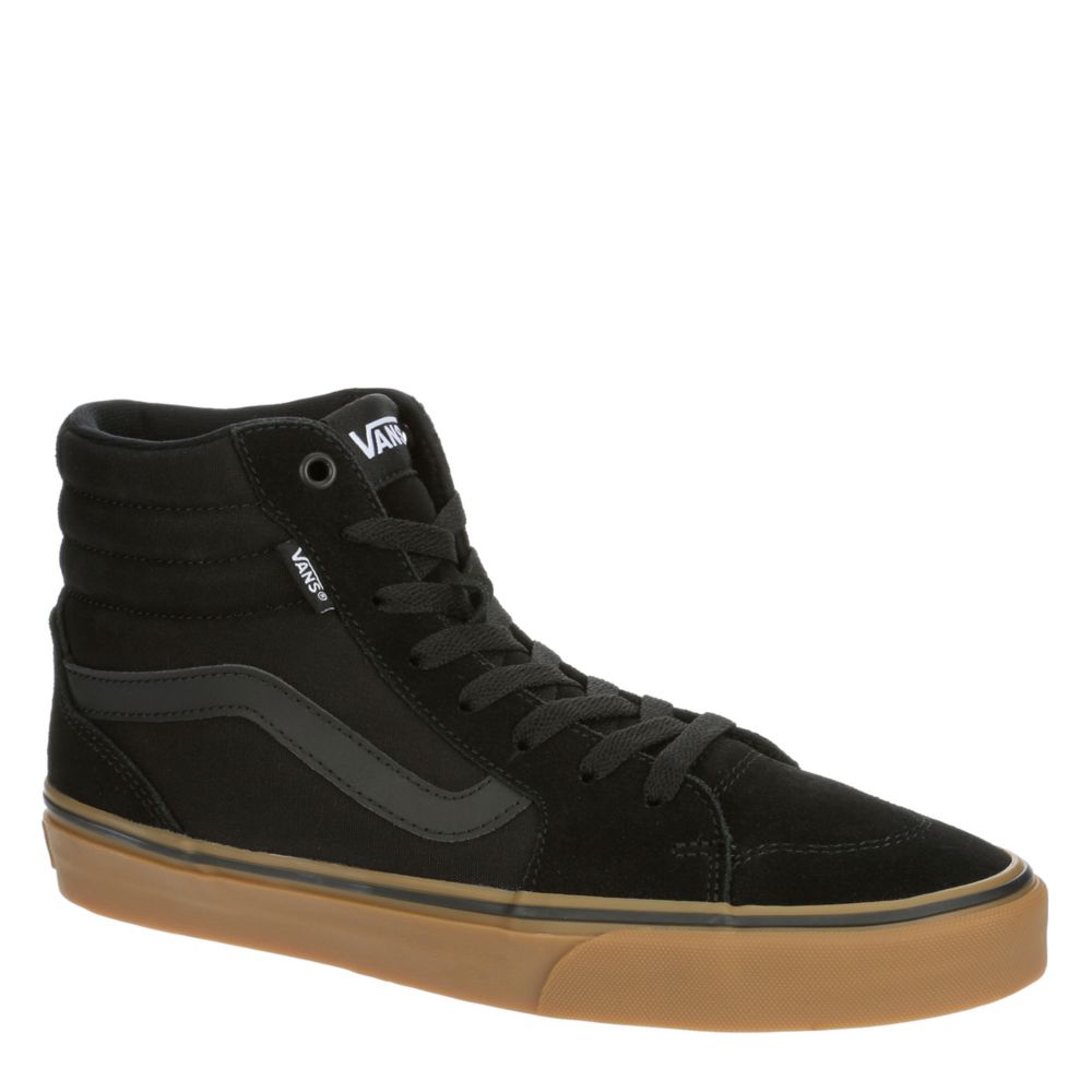 high top black vans mens