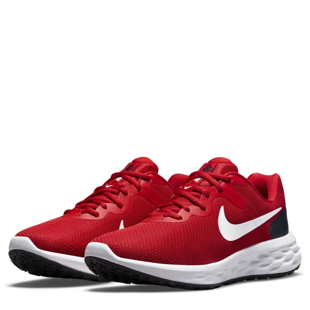 mens red and white nike shoes