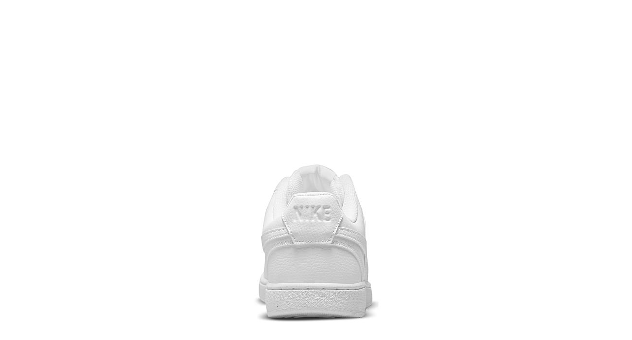 White Nike Mens Court Vision Low Sneaker | White White | Rack Room Shoes