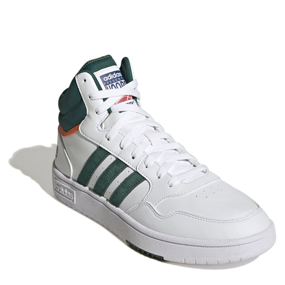 Wissen veiligheid Passend White Adidas Mens Hoops 3.0 Mid Sneaker | Mens | Rack Room Shoes