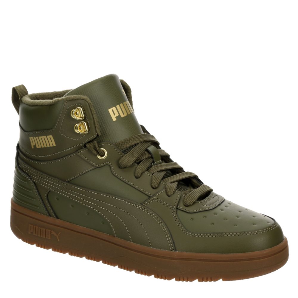 Olive Puma Mens Rebound Rugged Sneaker Boot, Mens