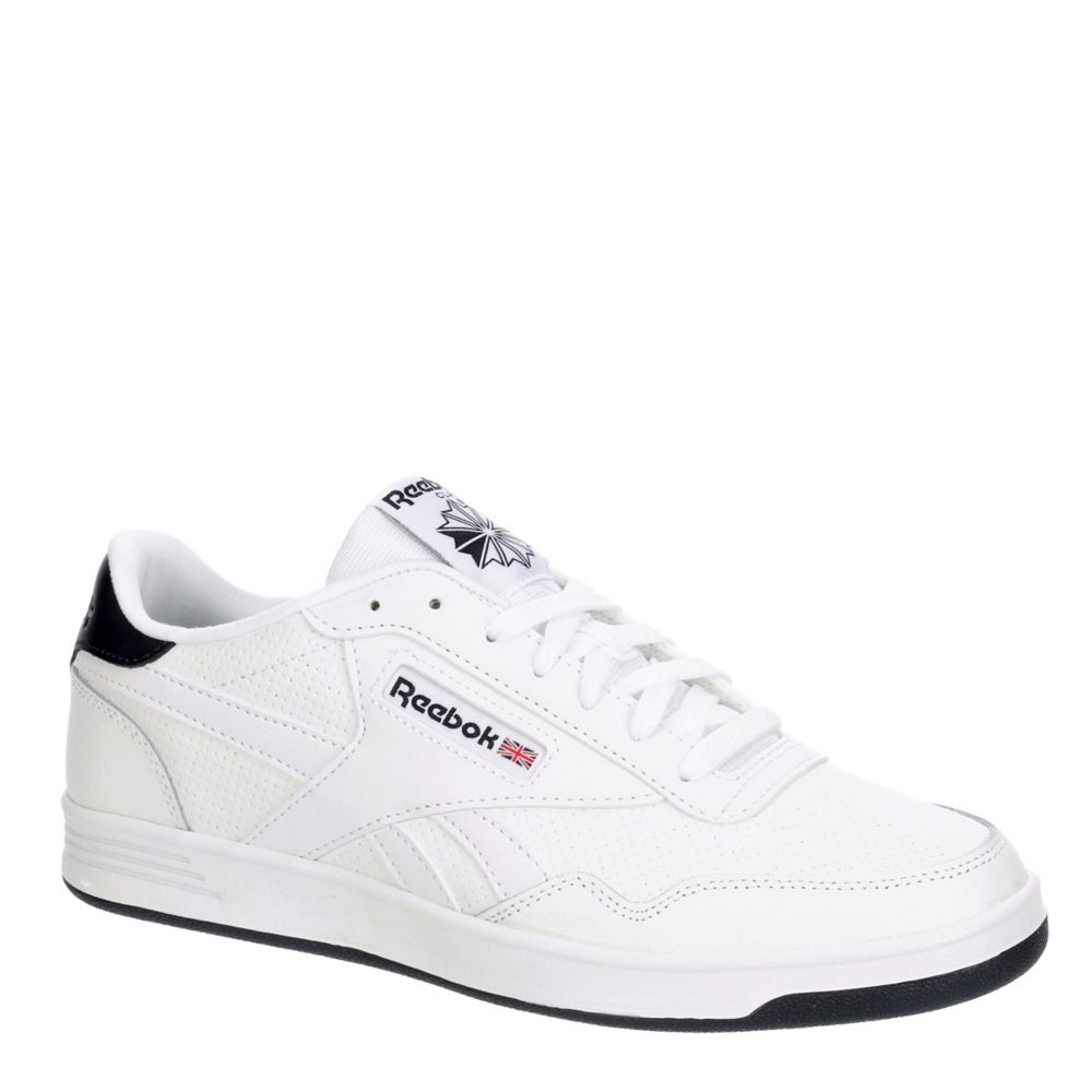 White Reebok Mens Club Memt Sneakers | | Room Shoes