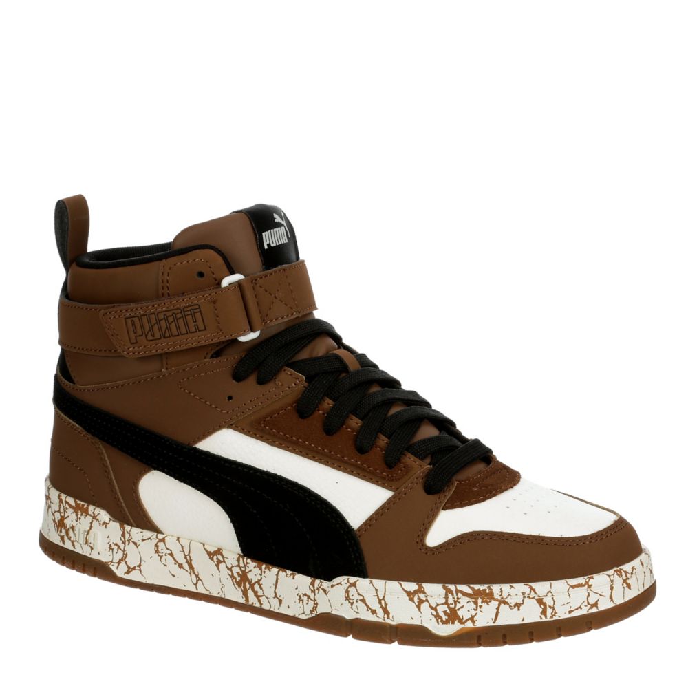 Anvendt Ciro dyr Brown Puma Mens Rebound Game Mid Sneaker | Mens | Rack Room Shoes