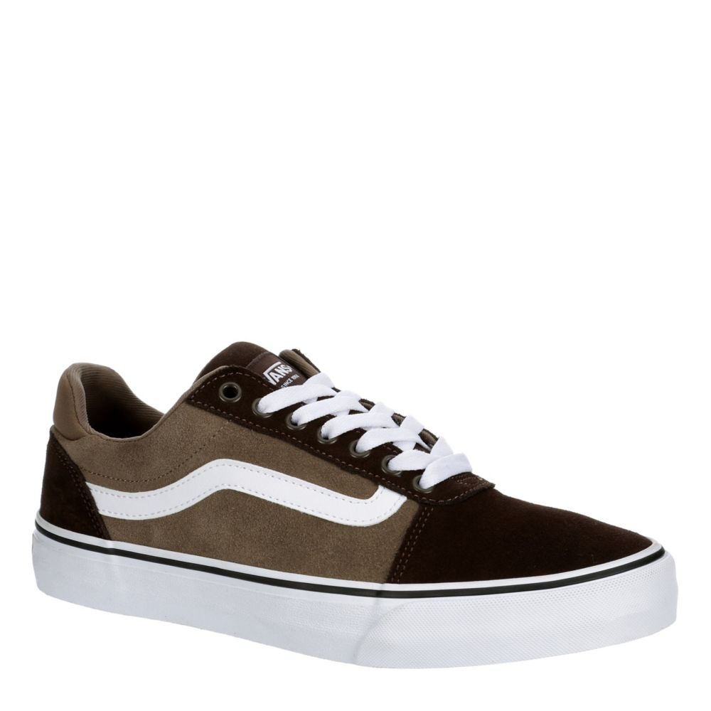 brown and grey vans