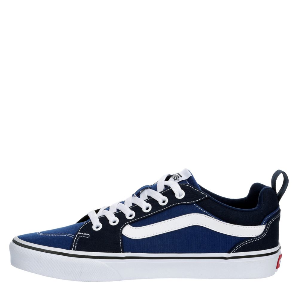 black vans with blue