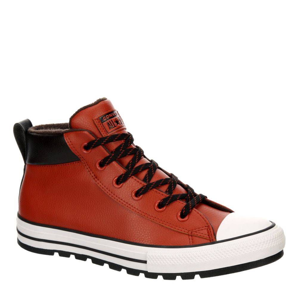 orange converse low tops mens