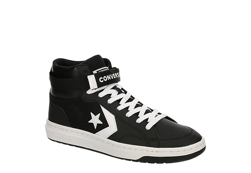 Black Converse Mens Pro Blaze Strap Sneaker | Black & White | Rack Room  Shoes