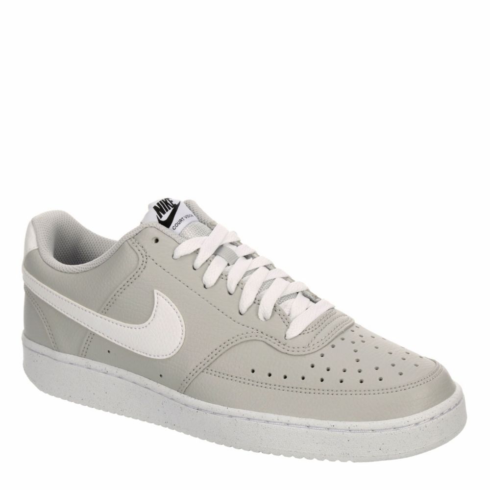 Grey Nike Mens Court Vision Low Sneaker | Mens | Rack Room Shoes