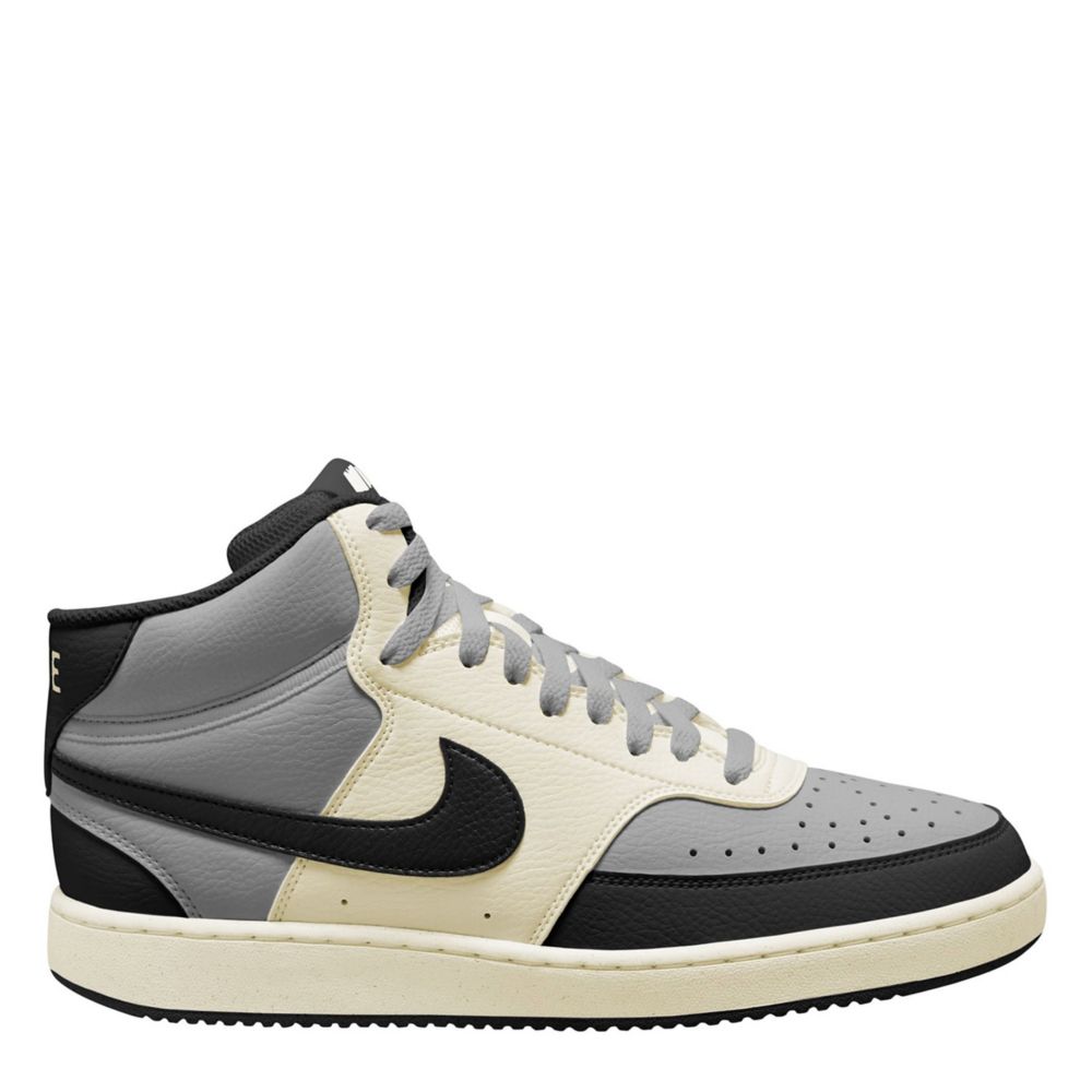 Grey Nike Mens Court Vision Mid Sneaker | Mens | Rack Room Shoes