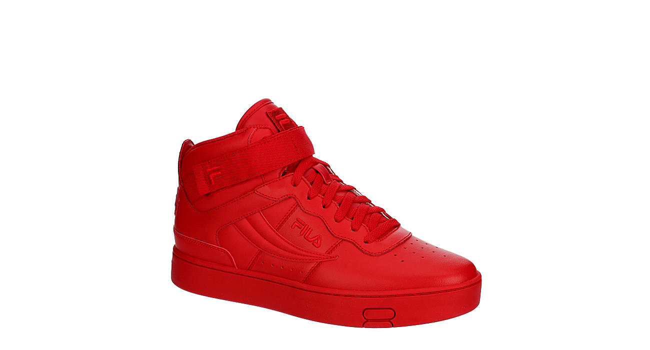 Red Fila Mens V-010 Lux High Top Sneaker | Mens Rack Room Shoes