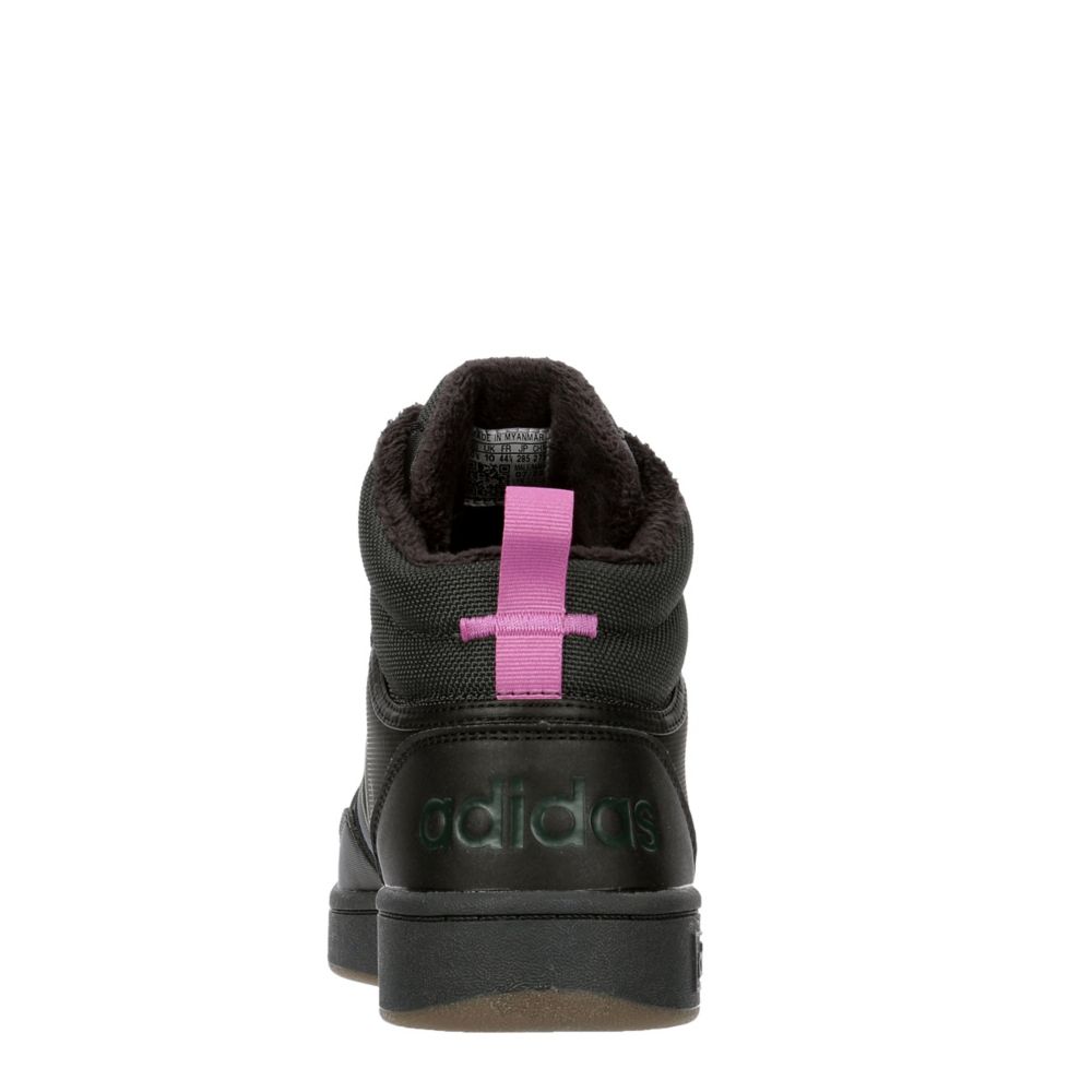 Black Adidas Mens Hoops 3.0 Mid Winter Sneaker | Mens | Rack Room Shoes