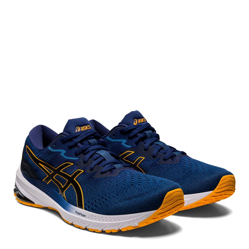 ASICS Men's GT-1000 11 Running Shoes, Black/Blue