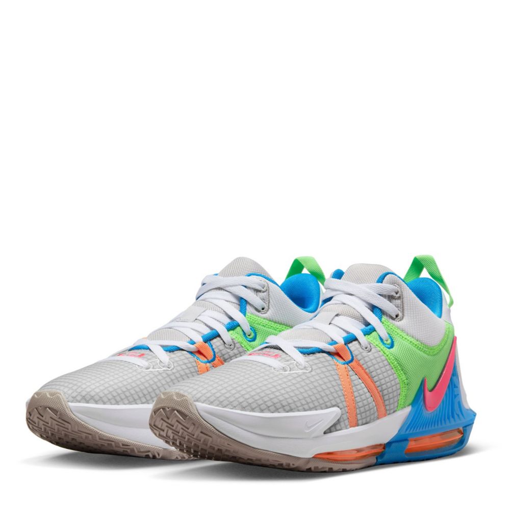 Grey Nike Mens Lebron Witness 7 Basketball Shoe | Color Pop | Rack Room ...