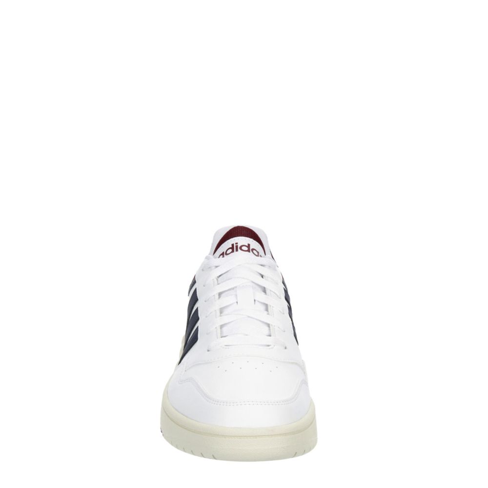 mode daarna vat White Adidas Mens Hoops 3.0 Low Sneaker | Mens | Rack Room Shoes