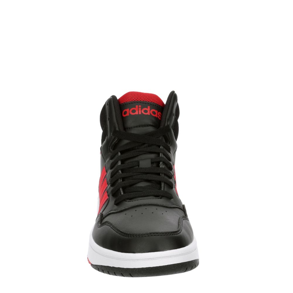 Black Adidas Mens Hoops 3.0 Mid Sneaker | Mens | Rack Room Shoes