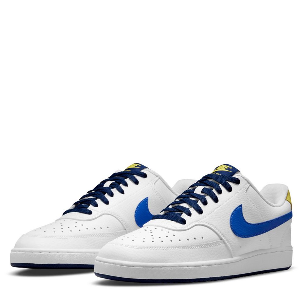 White Nike Mens Court Vision Low Sneaker | Color Pop | Rack Room Shoes