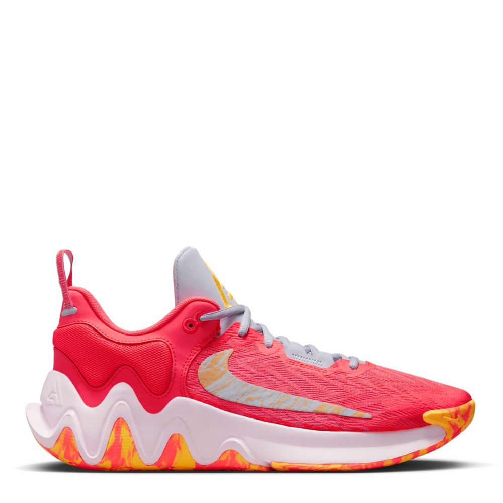 Bright pink outlet basketball shoes