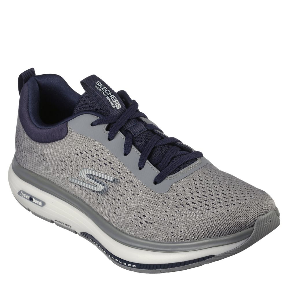 Grey Skechers Mens Go Walk Workout Walker | Athletic u0026 Sneakers | Rack Room  Shoes
