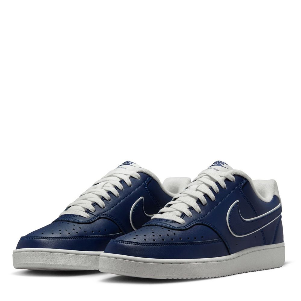 Navy Mens Court Vision Low Sneaker | Nike | Rack Room Shoes