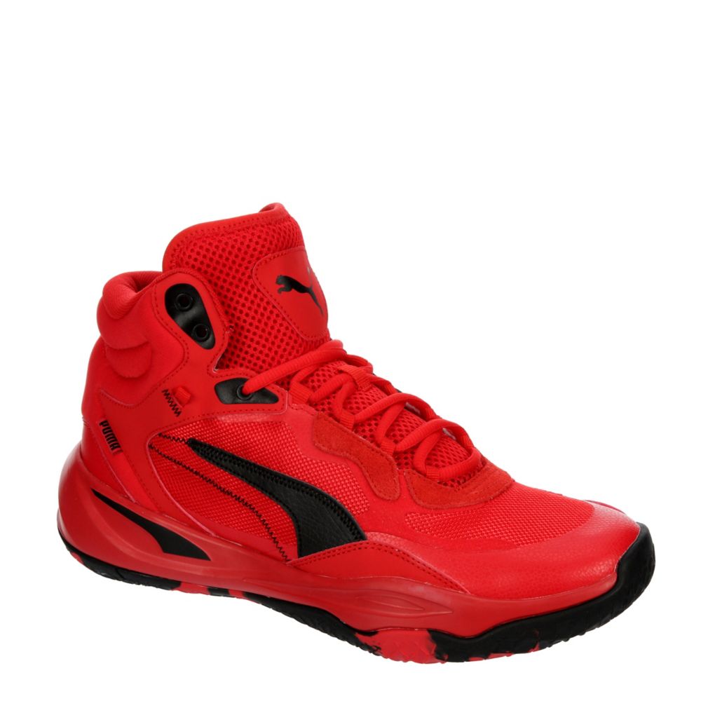 MENS PLAYMAKER PRO MID BASKETBALL SHOE RED