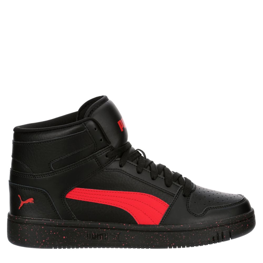 Black Mens Rebound Mid Sneaker | Puma | Rack Room Shoes