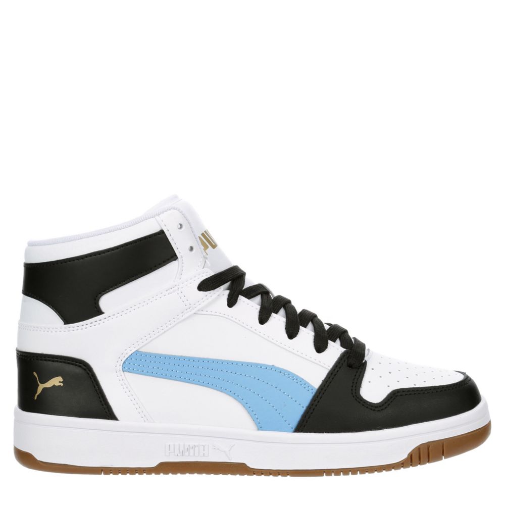 Black Mens Rebound Mid Sneaker | Puma | Rack Room Shoes