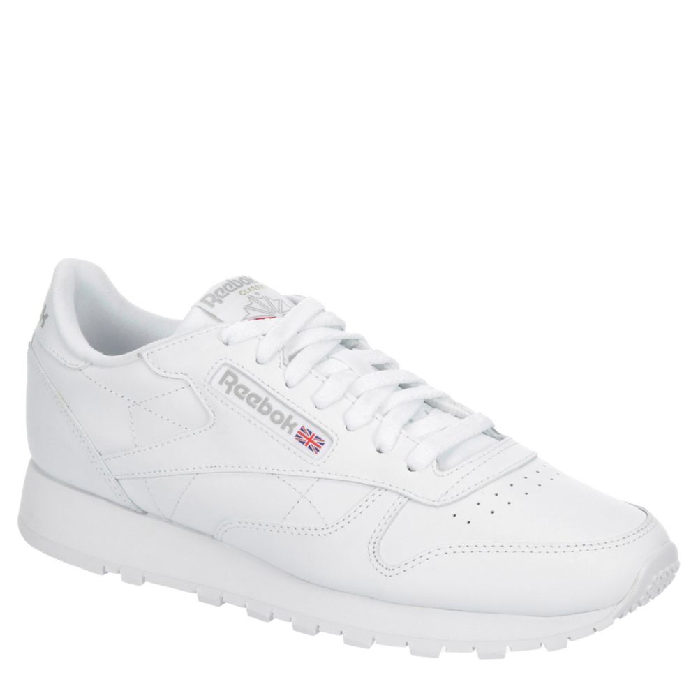 Stoel gisteren bedreiging White Reebok Mens Classic Leather Sneaker | Athletic & Sneakers | Rack Room  Shoes