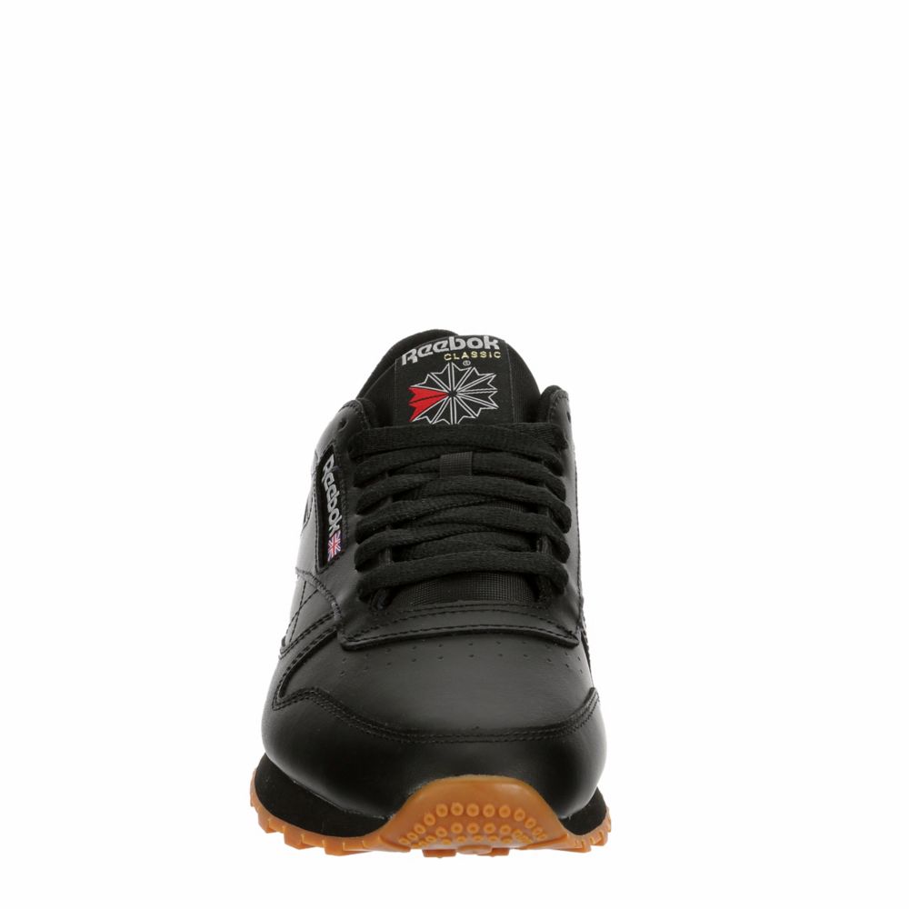 Black Mens Classic Leather Sneaker Reebok Rack Room Shoes