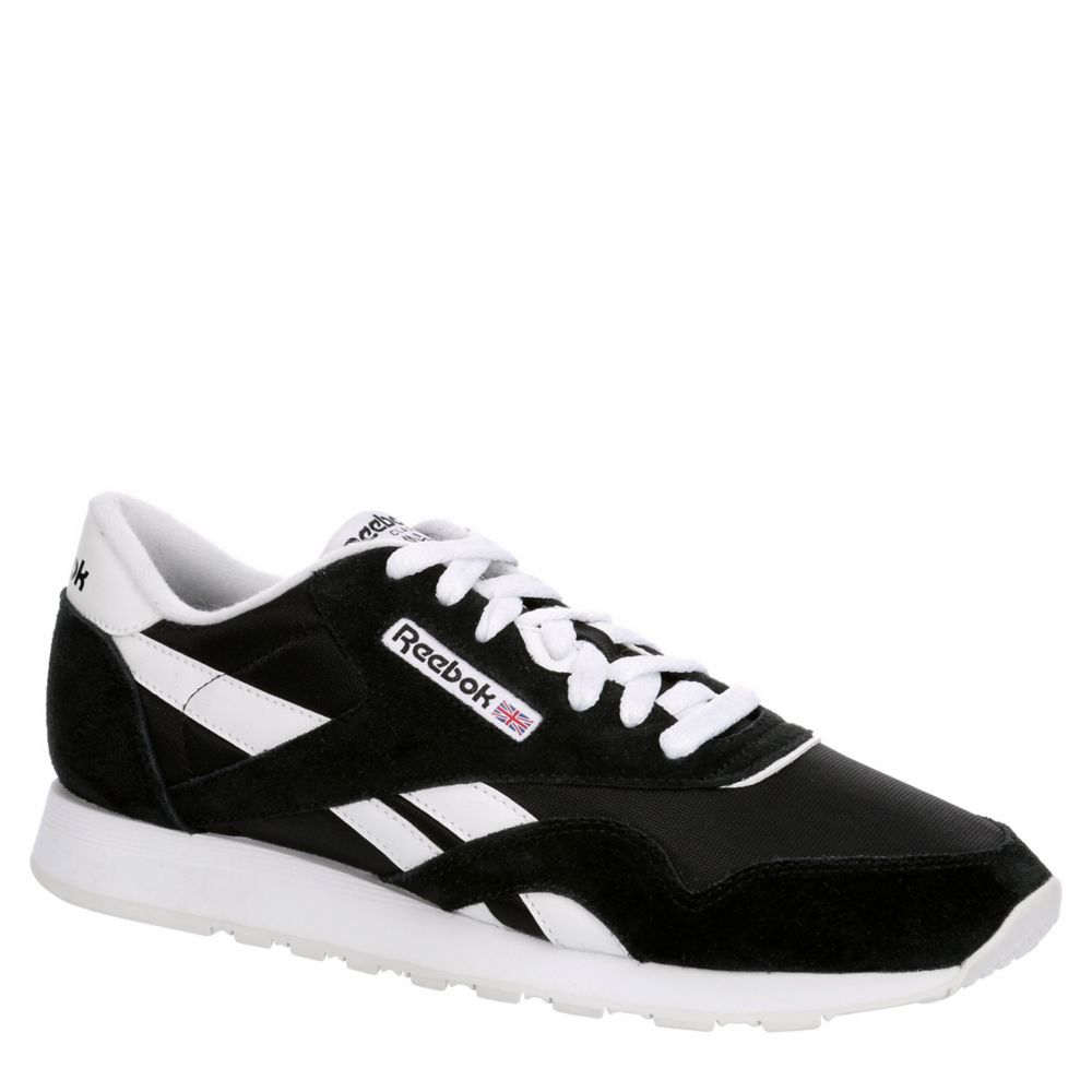 Black Mens Classic Nylon Sneaker | Reebok | Rack Room Shoes