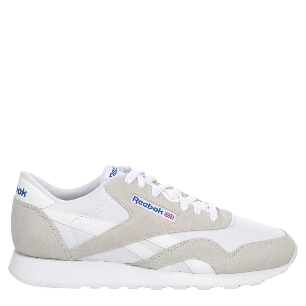 Reebok classic cheap white nylon