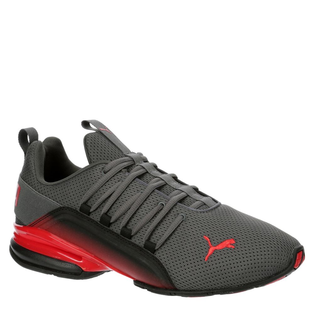 puma shoes black and red