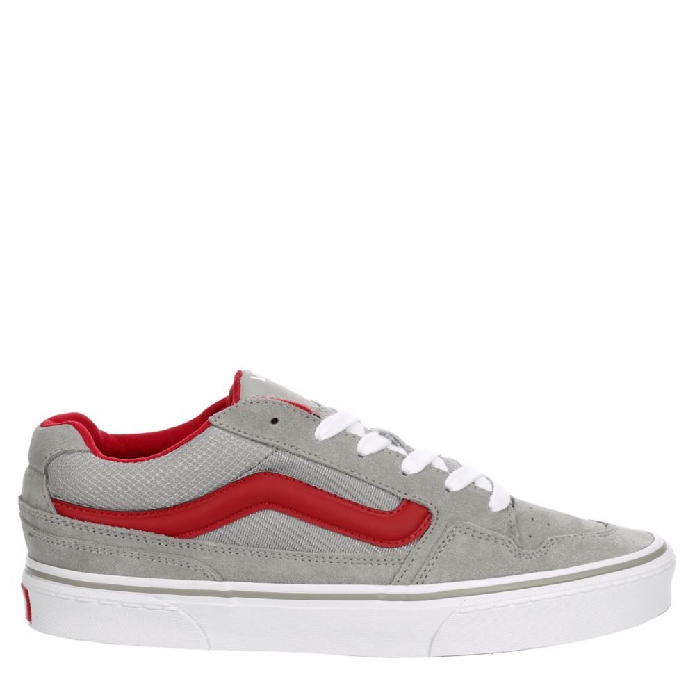 Gray and red outlet vans