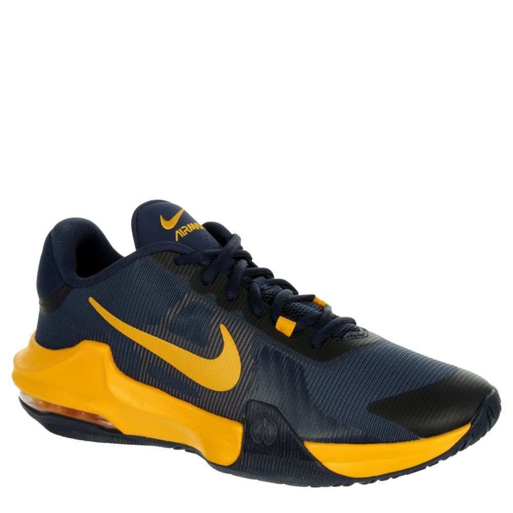 Navy blue and shop yellow air max