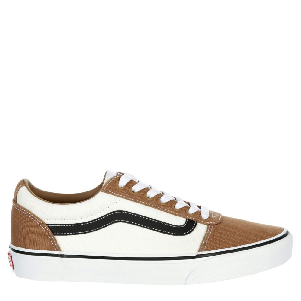 Vans ward cheap leather white