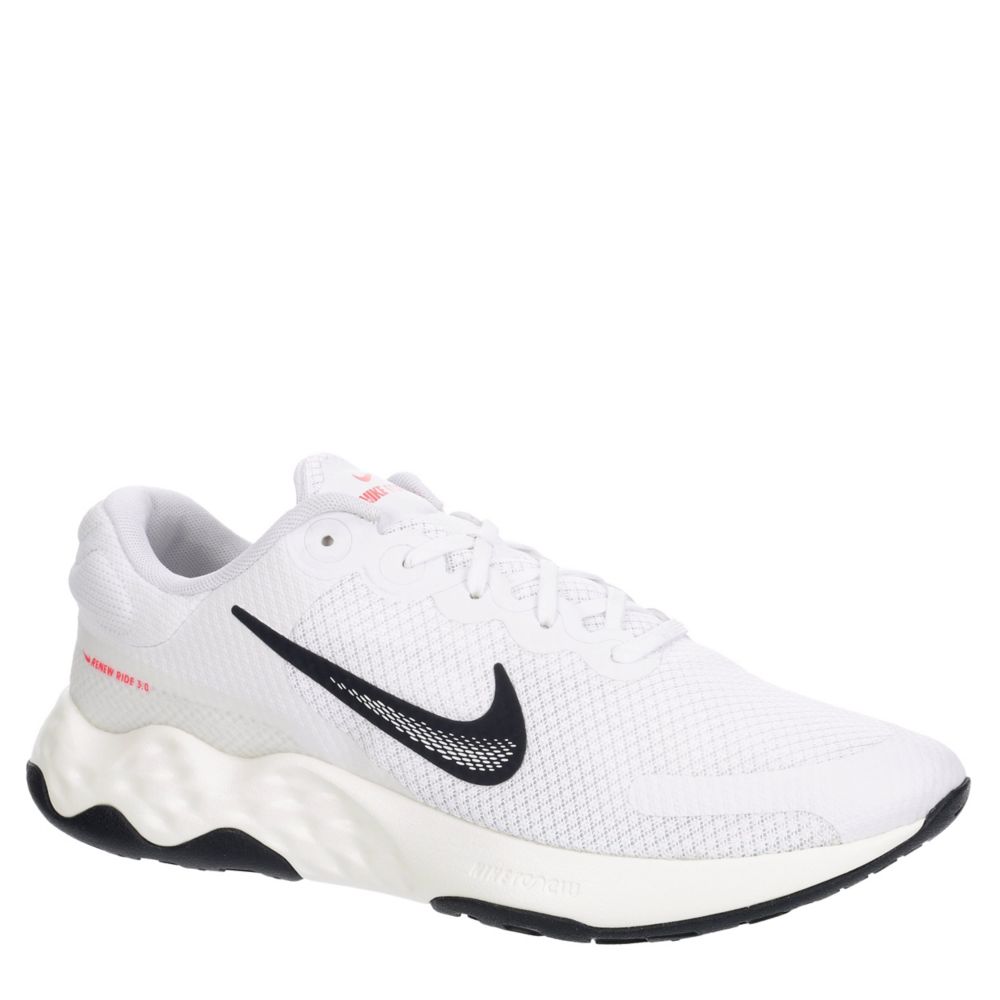 White Nike Mens Renew Ride 3 Running Shoe Performance Running Rack