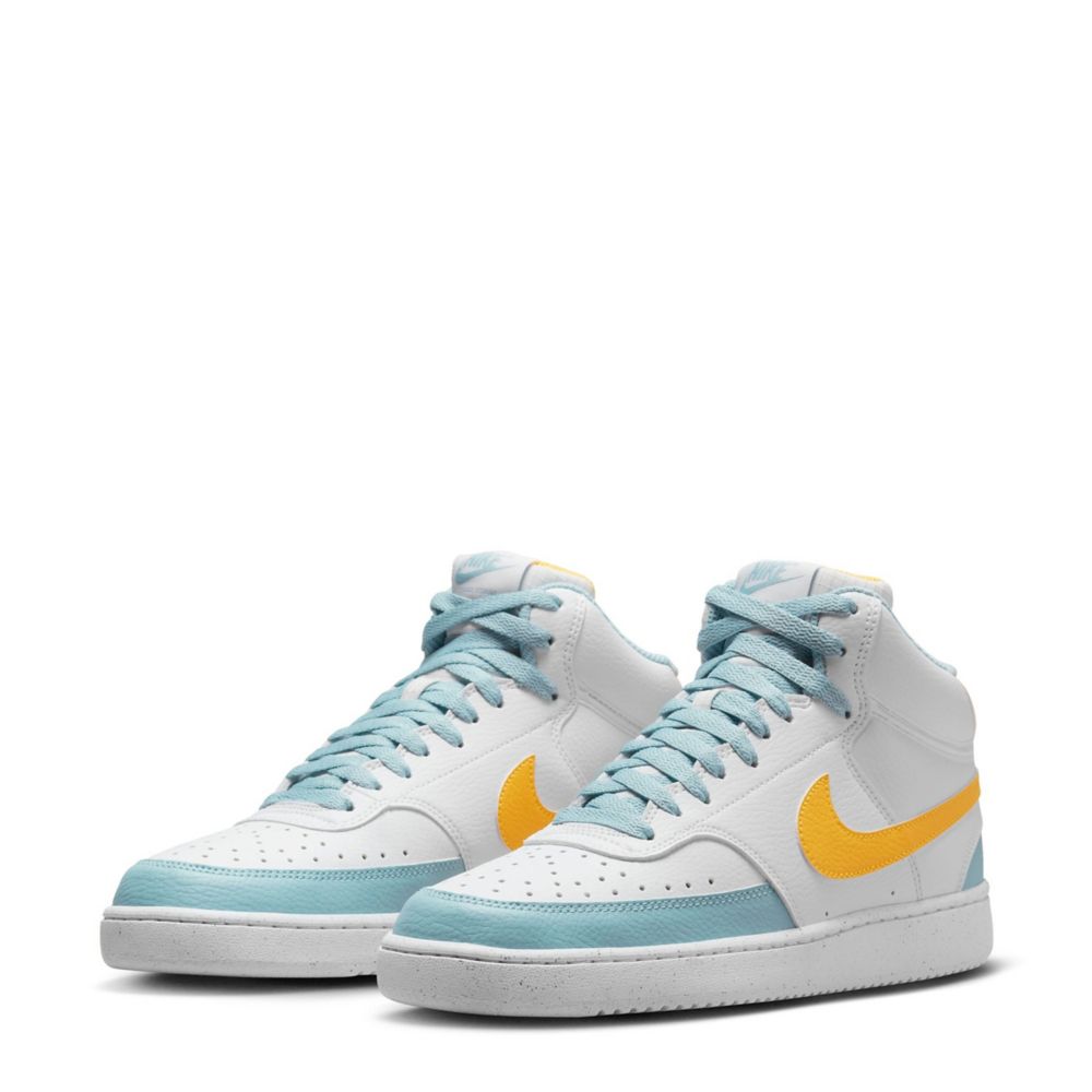 Blue yellow and white nike outlet shoes