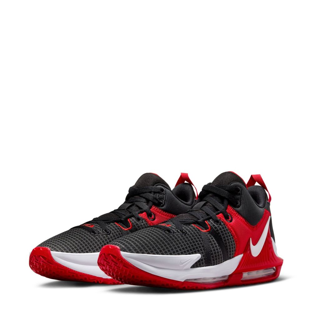 Lebron black and red basketball cheap shoes