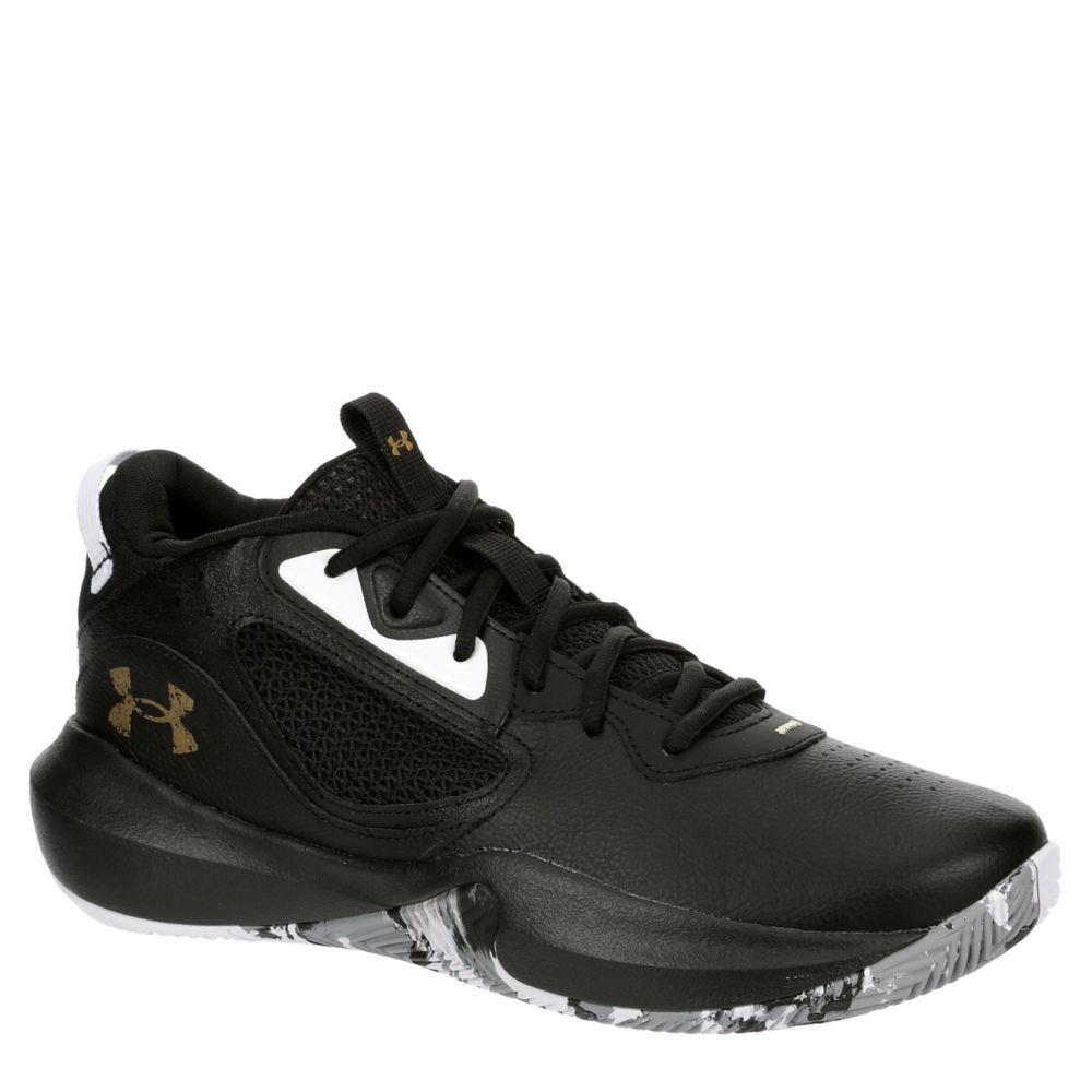 BLACK UNDER ARMOUR Mens Lockdown 6 Basketball Shoe