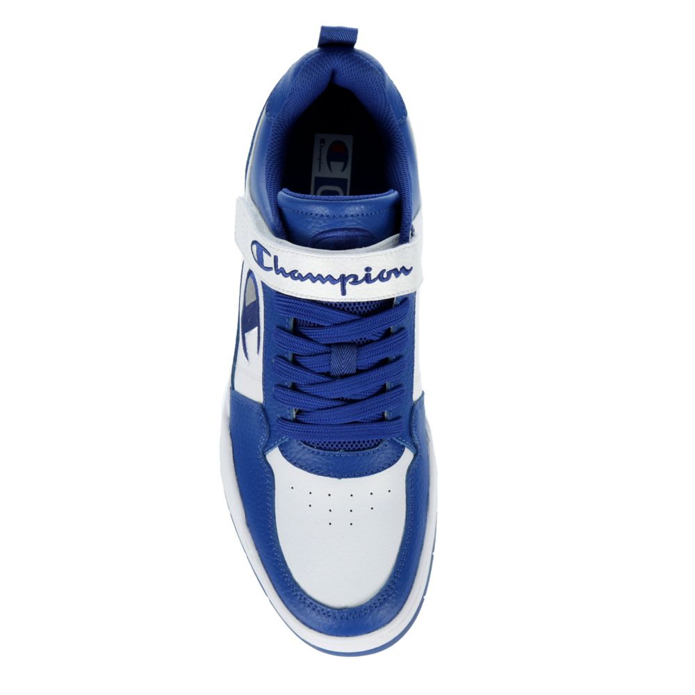 White and cheap blue champion shoes