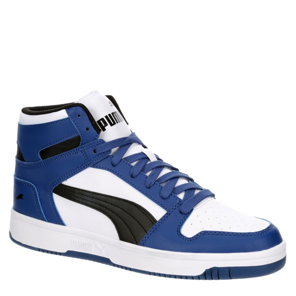 Blue Puma Rebound Mid Sneaker | Athletic & Sneakers | Rack Room Shoes