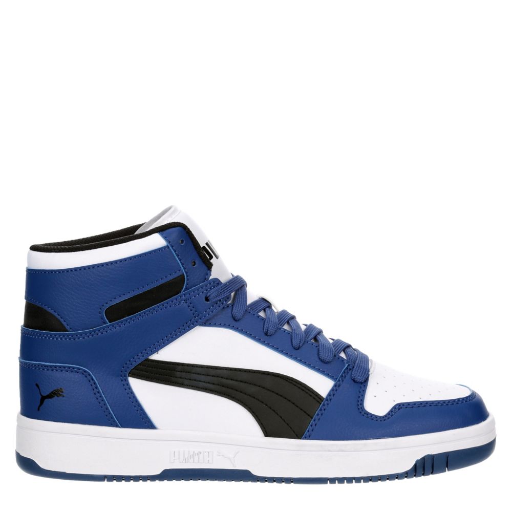 Puma blue and on sale white