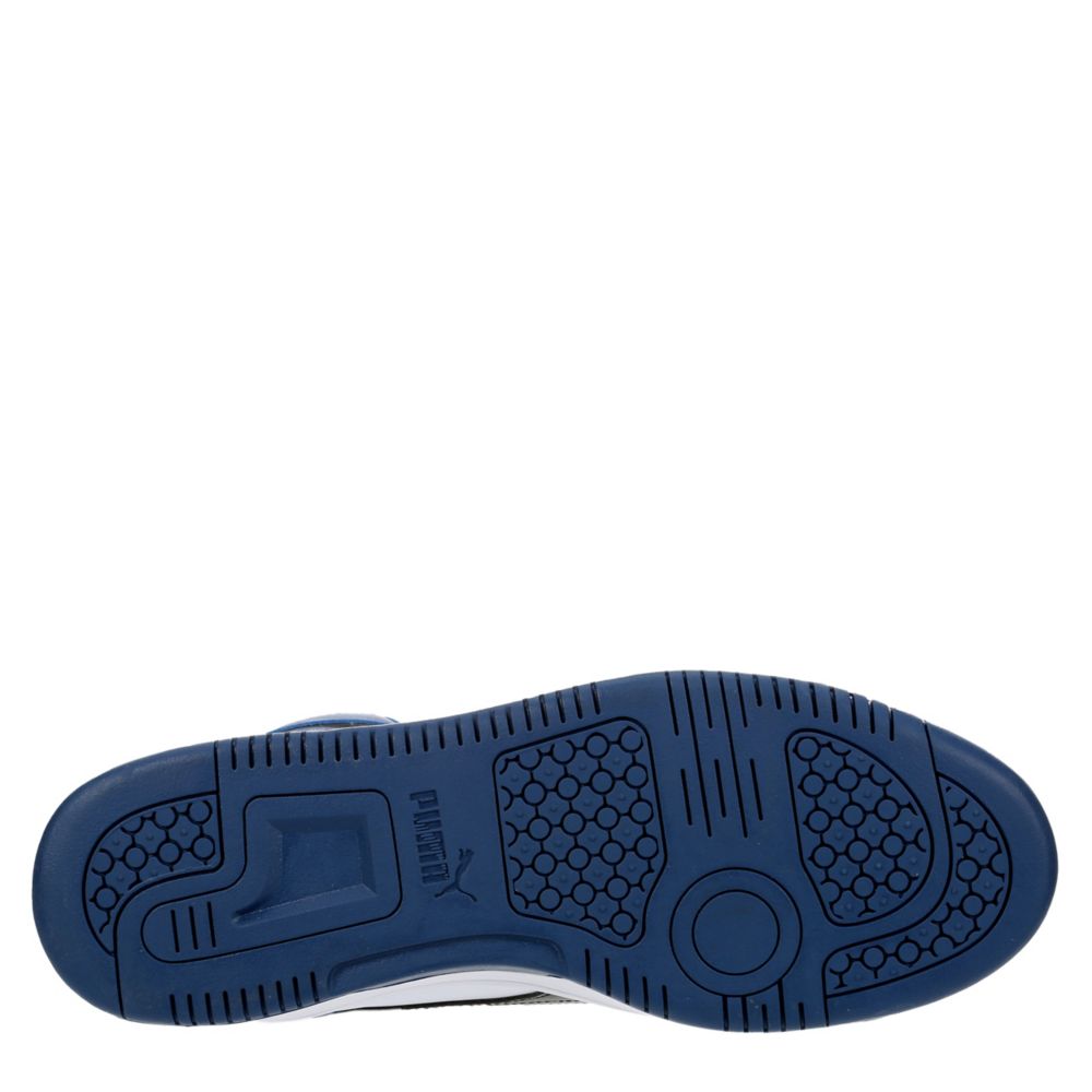 Blue Mens Rebound Mid Sneaker | Puma | Rack Room Shoes