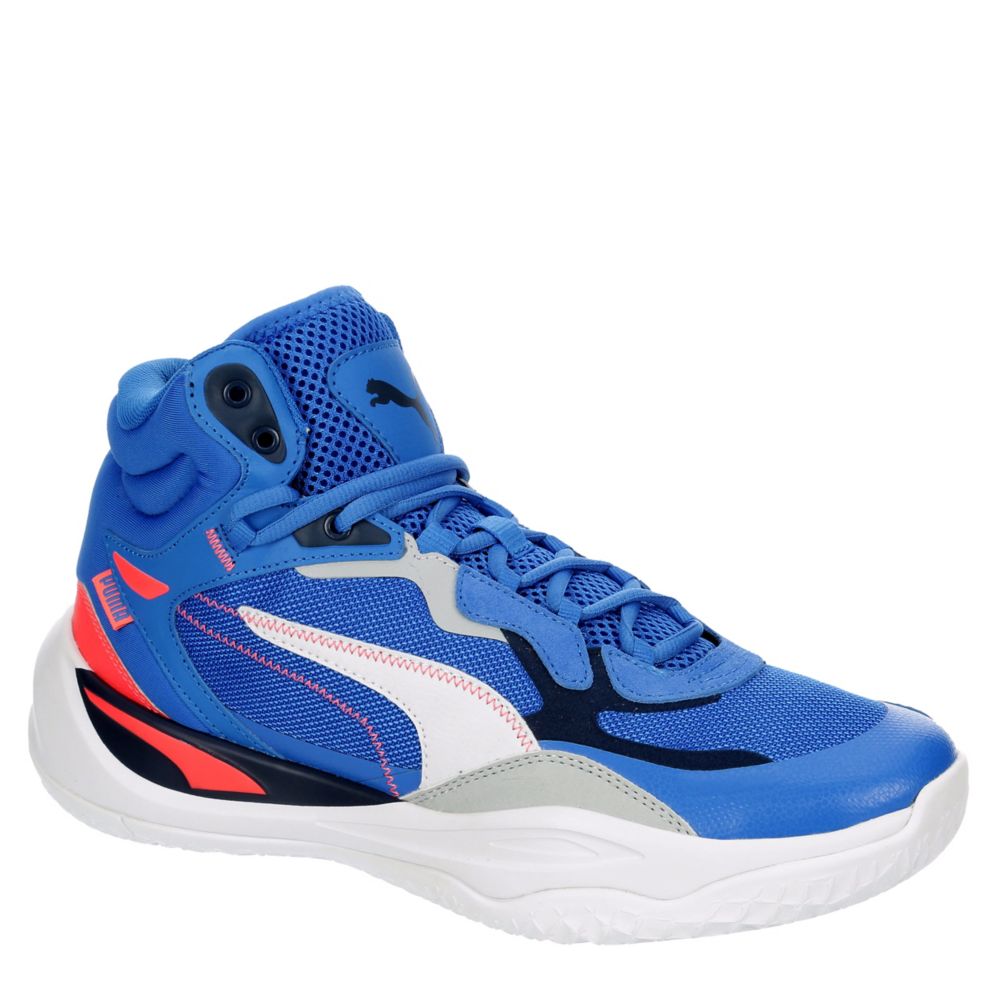 PUMA MENS PLAYMAKER PRO MID BASKETBALL SHOE Color Pop