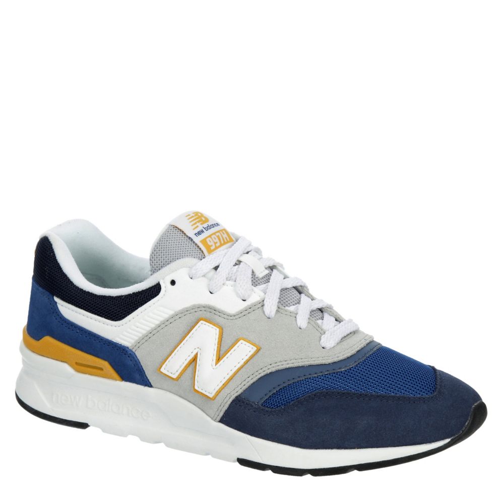 New balance 997 navy blue best sale