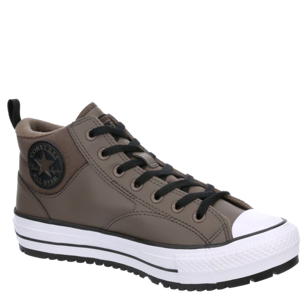 CONVERSE MEN'S CHUCK Taylor High Street Hi Tops Brown Leather