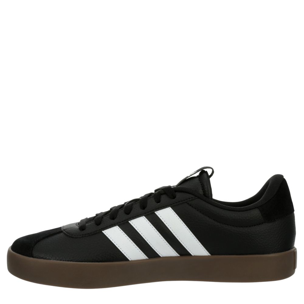 Black Adidas Mens Vl Court 3.0 Sneaker, Athletic & Sneakers