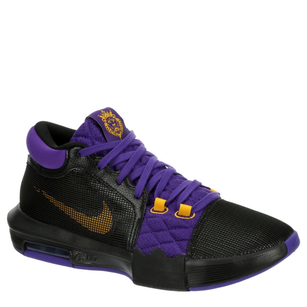 Lebron witness 4 black hot sale purple