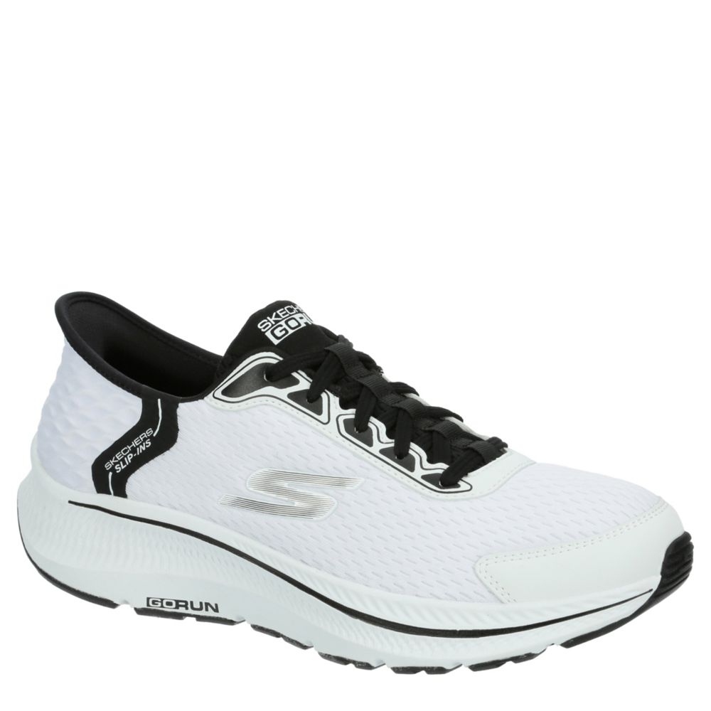 Skechers Men s Slip Ins Go Run Consistent EMPowered Machine Washable Sneakers Mens 9.5 White Black
